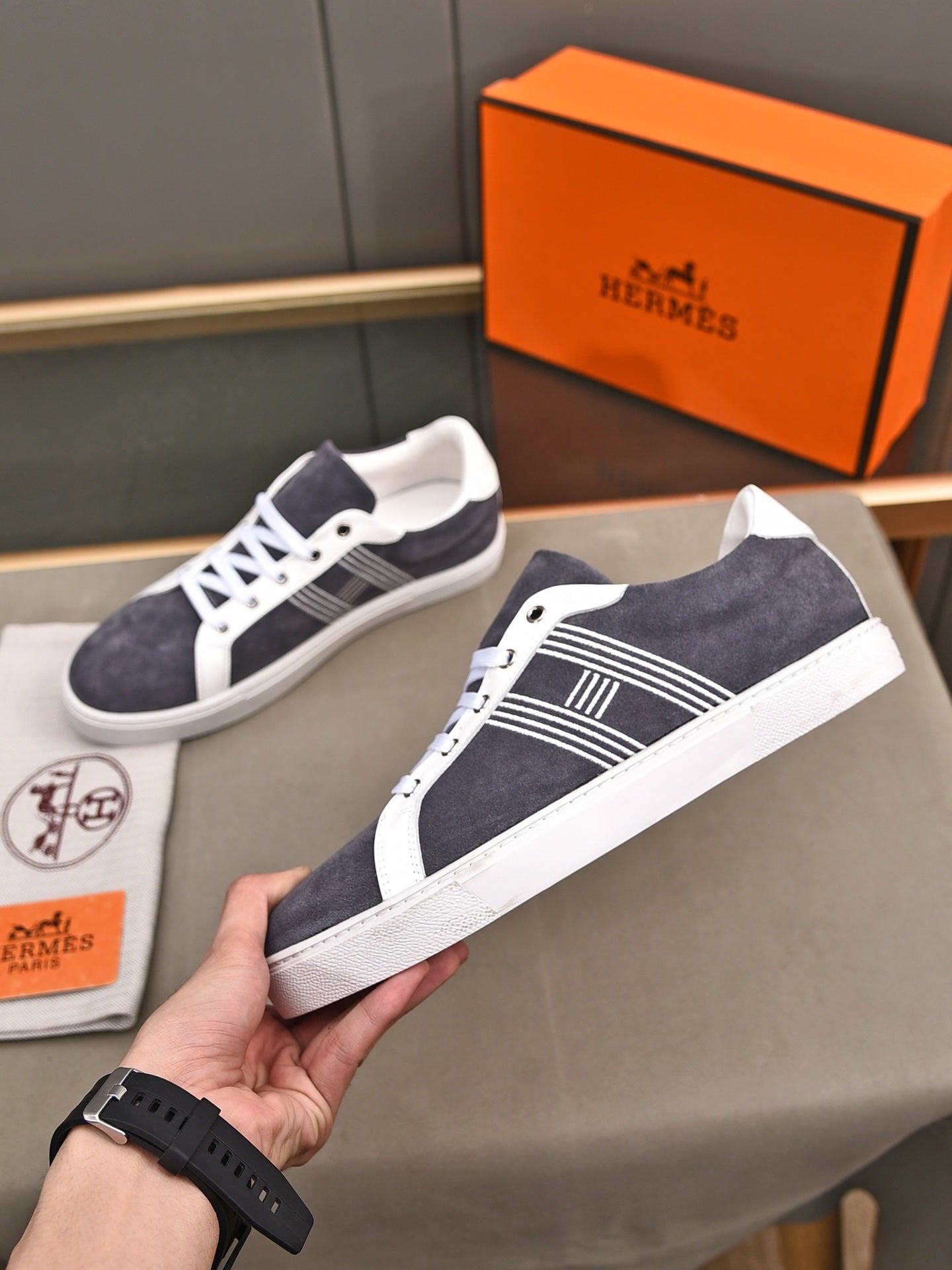 Hermes Boomerang Sneakers