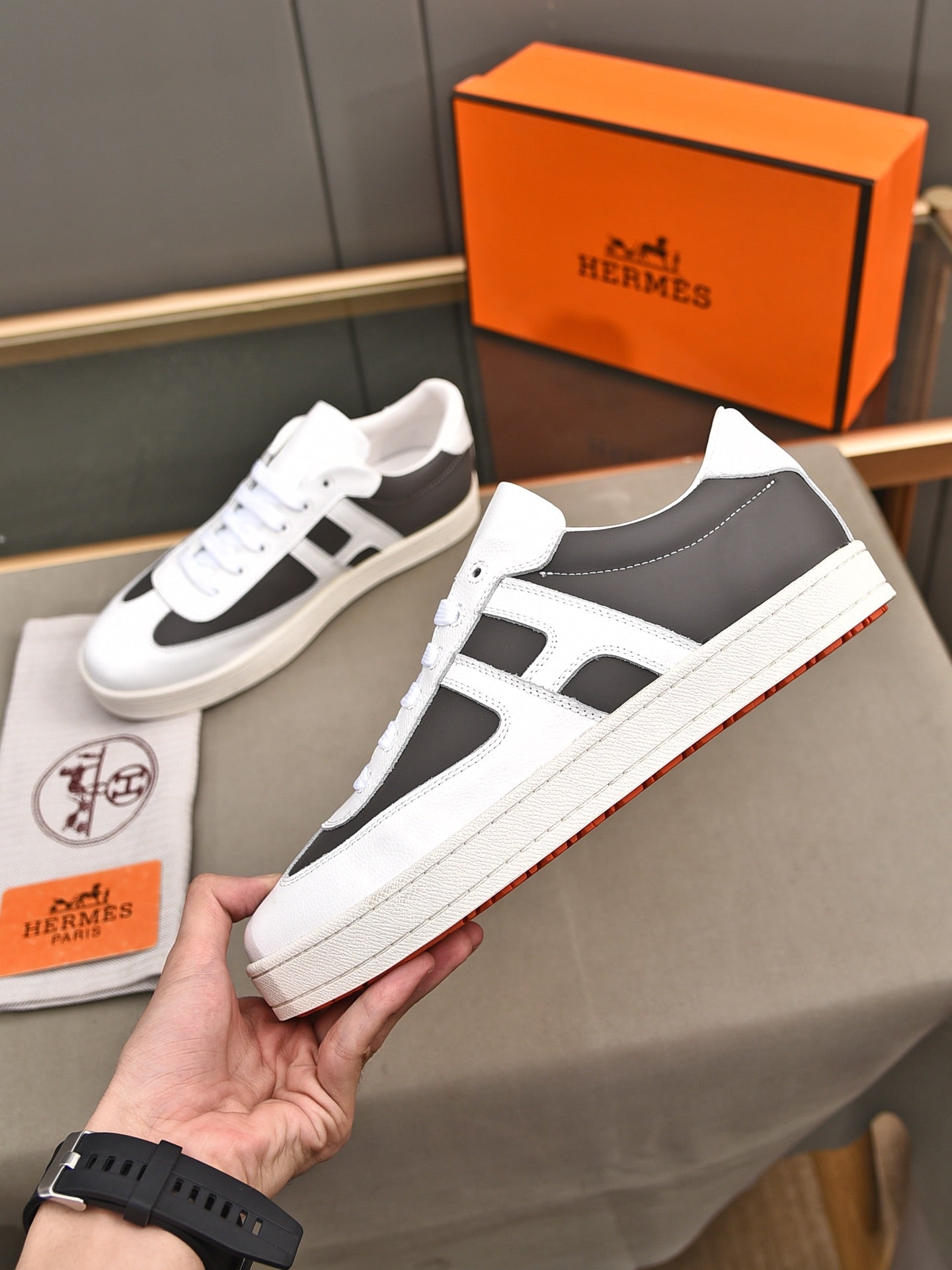 Hermes Boomerang Sneakers