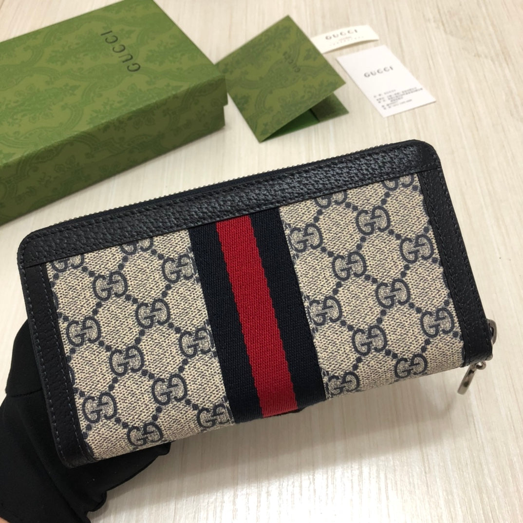 Gucci Ophidia GG Zip Around Wallet