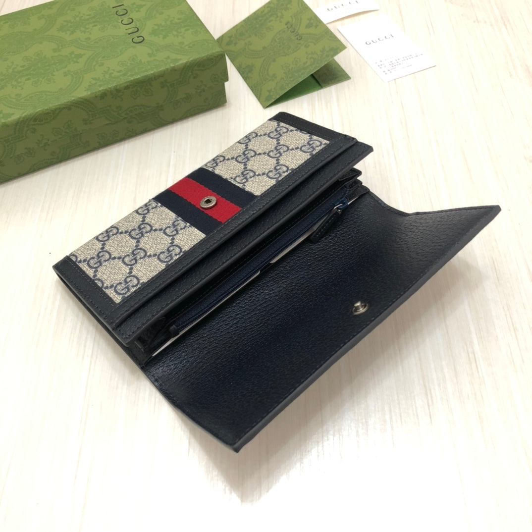 Gucci Ophidia GG Zip Around Wallet
