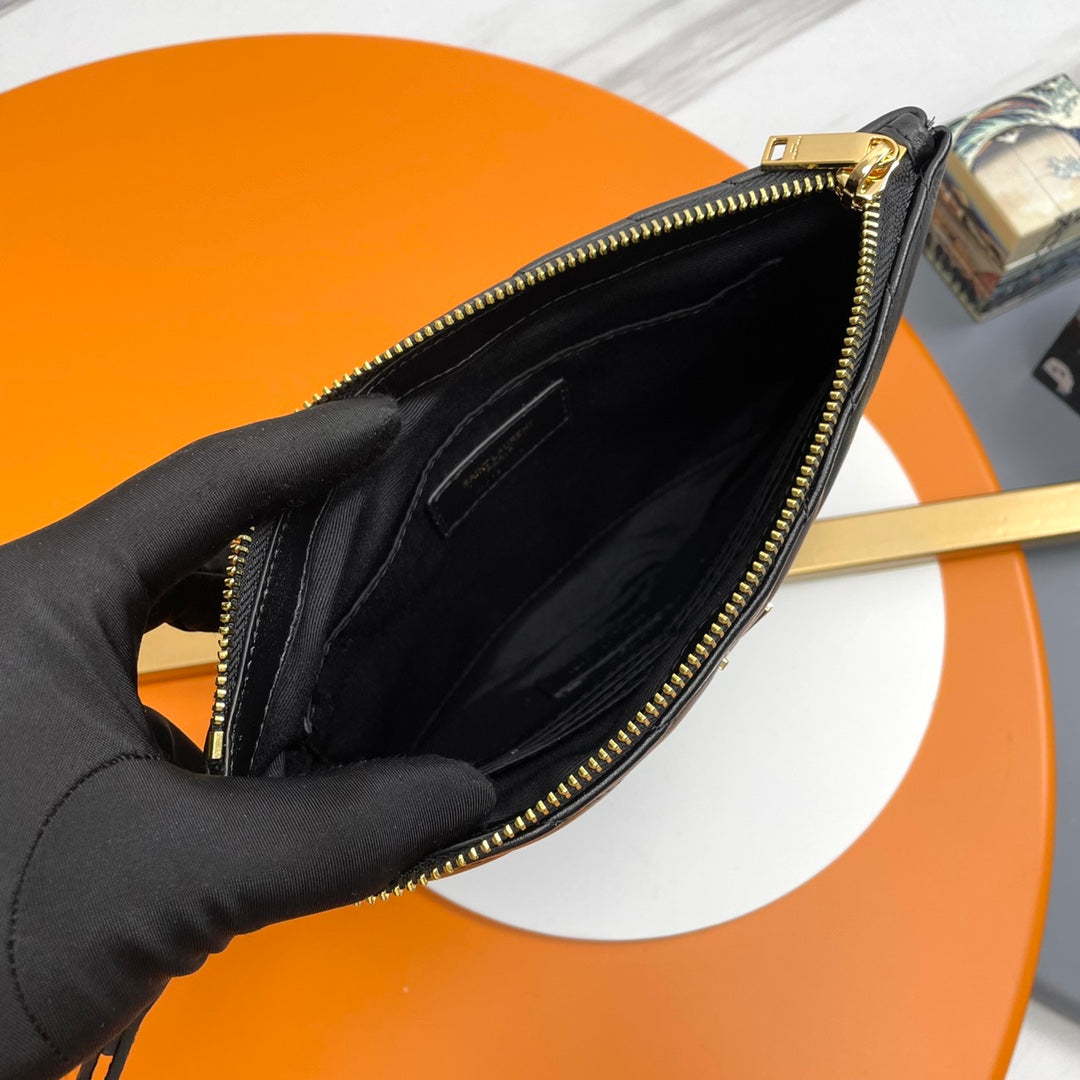 YSL Matelasse Strap Clutch Bag