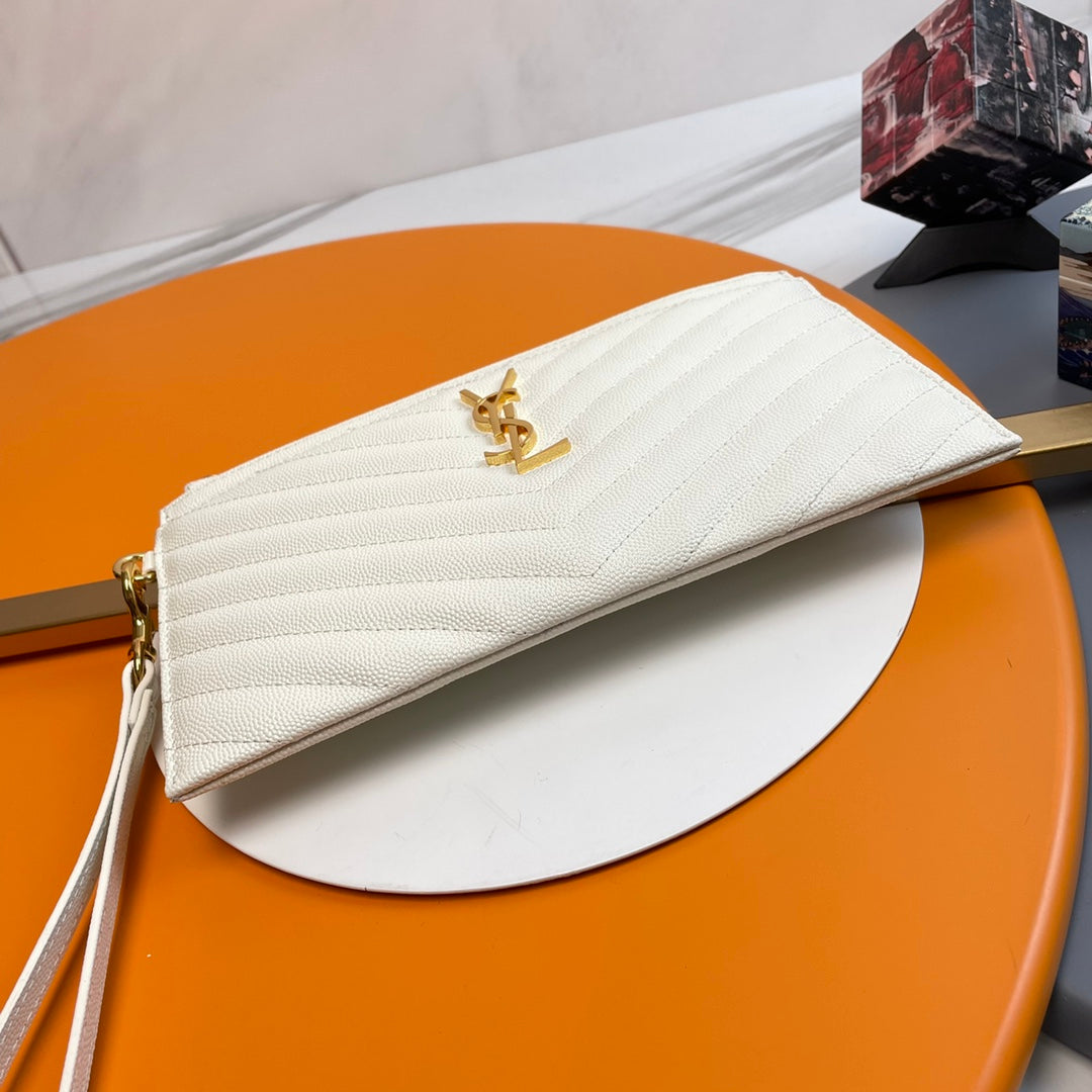 YSL Matelasse Strap Clutch Bag