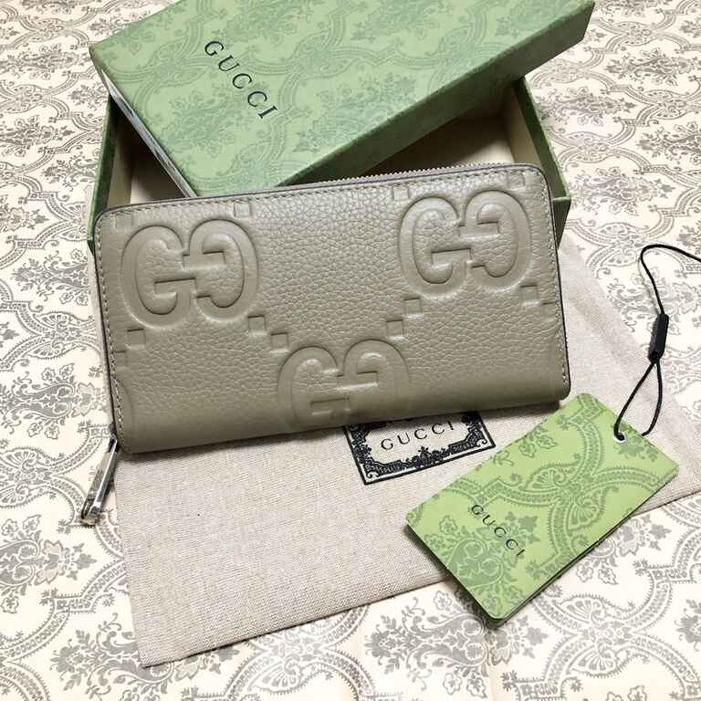 Gucci Jumbo GG Zip Around Wallet