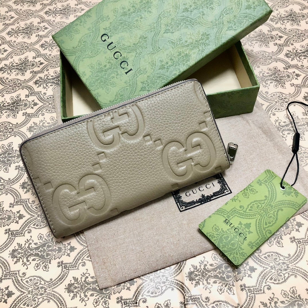 Gucci Jumbo GG Zip Around Wallet