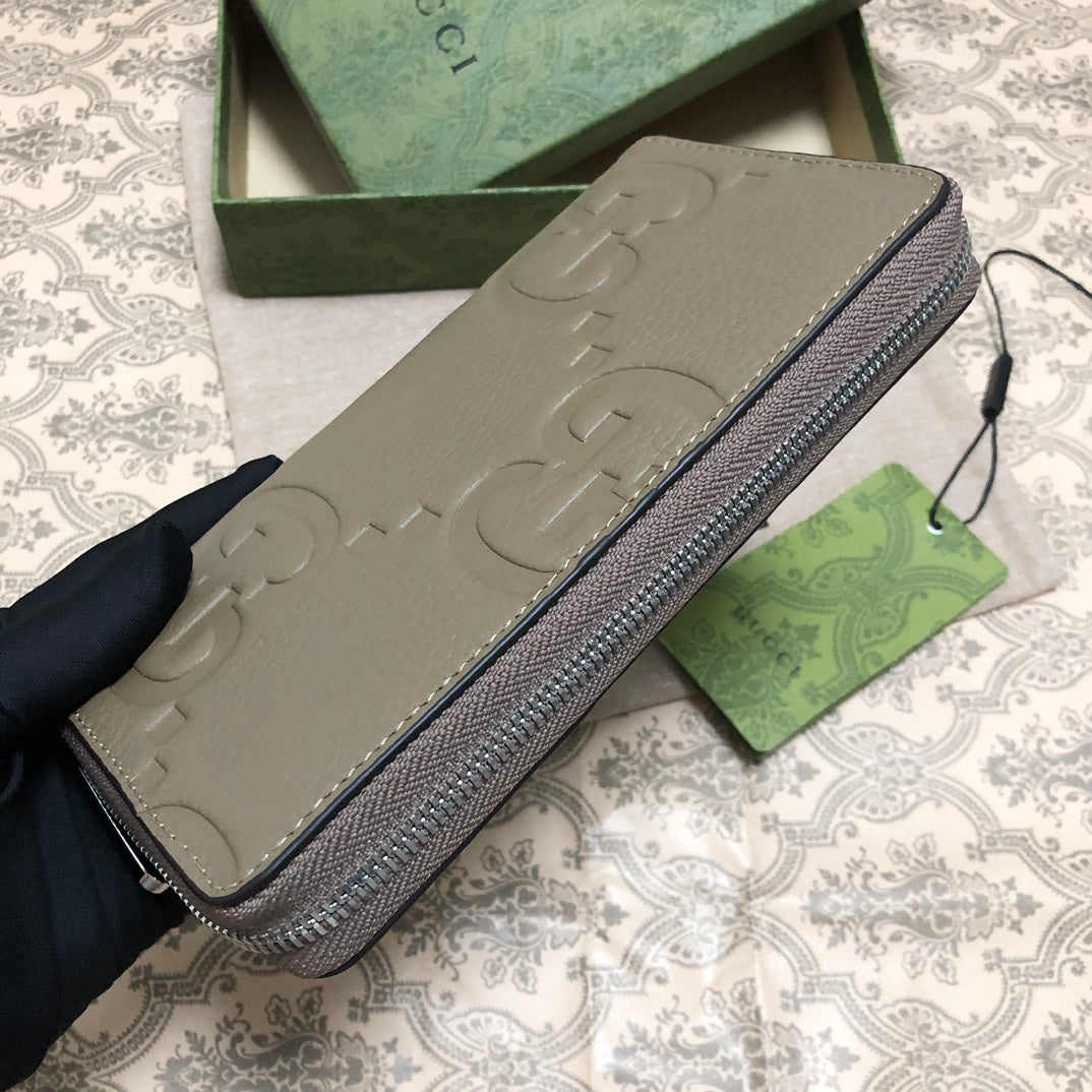 Gucci Jumbo GG Zip Around Wallet