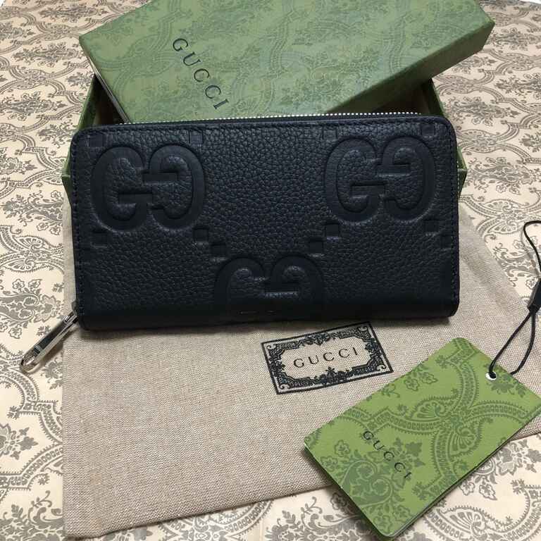 Gucci Jumbo GG Zip Around Wallet