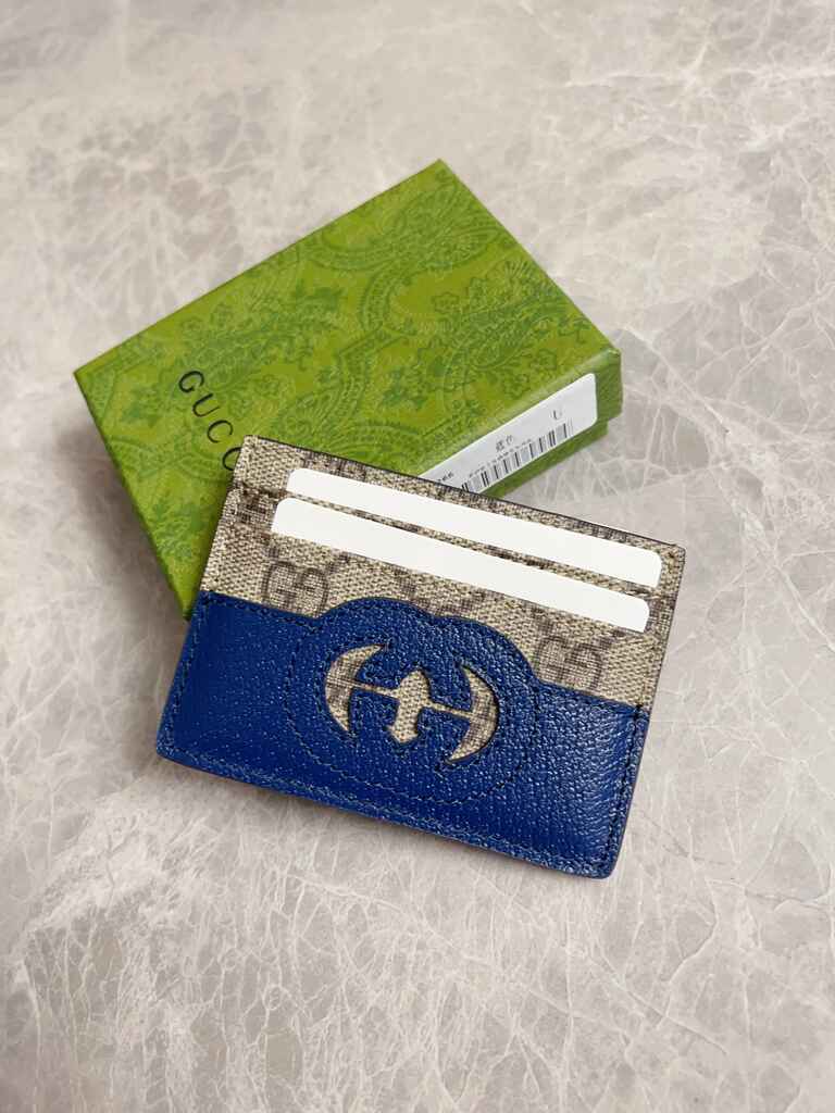 Gucci Card Case With Cut-Out Interlocking G