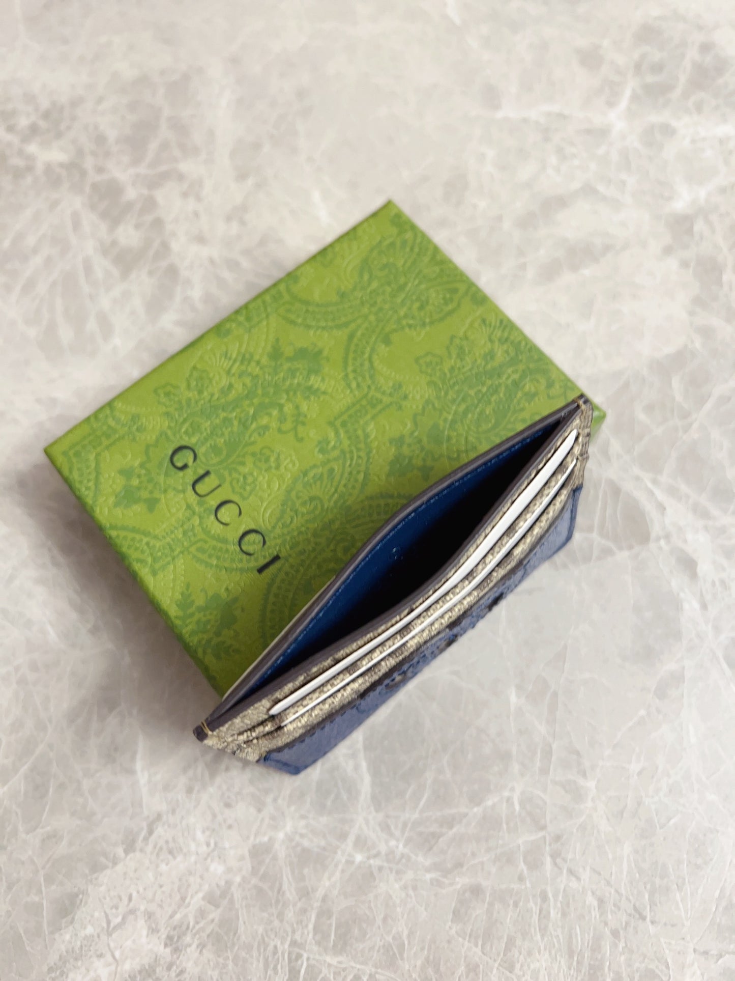 Gucci Card Case With Cut-Out Interlocking G