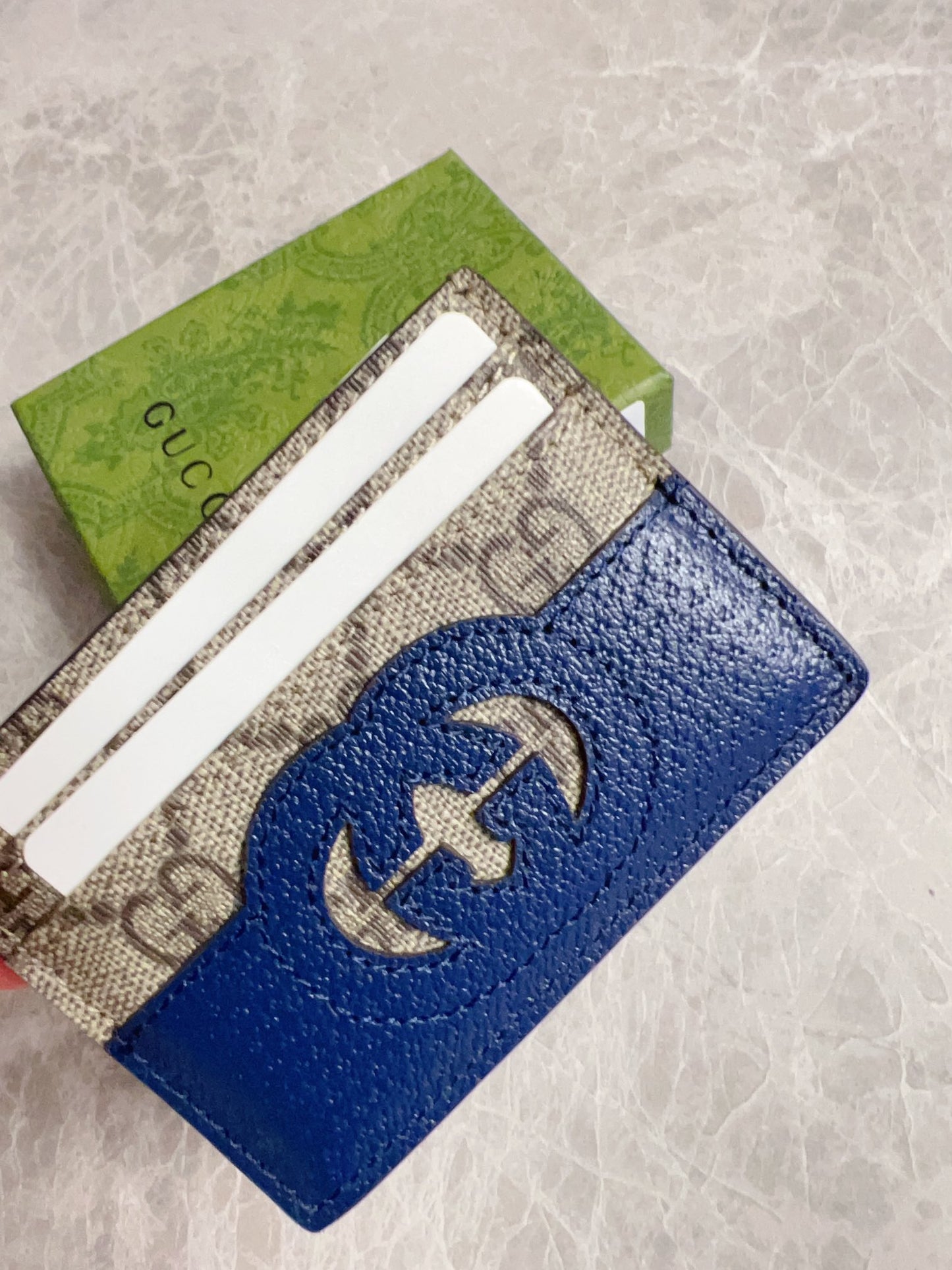 Gucci Card Case With Cut-Out Interlocking G