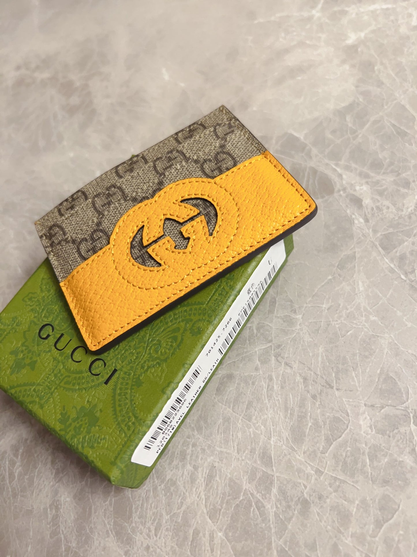 Gucci Card Case With Cut-Out Interlocking G