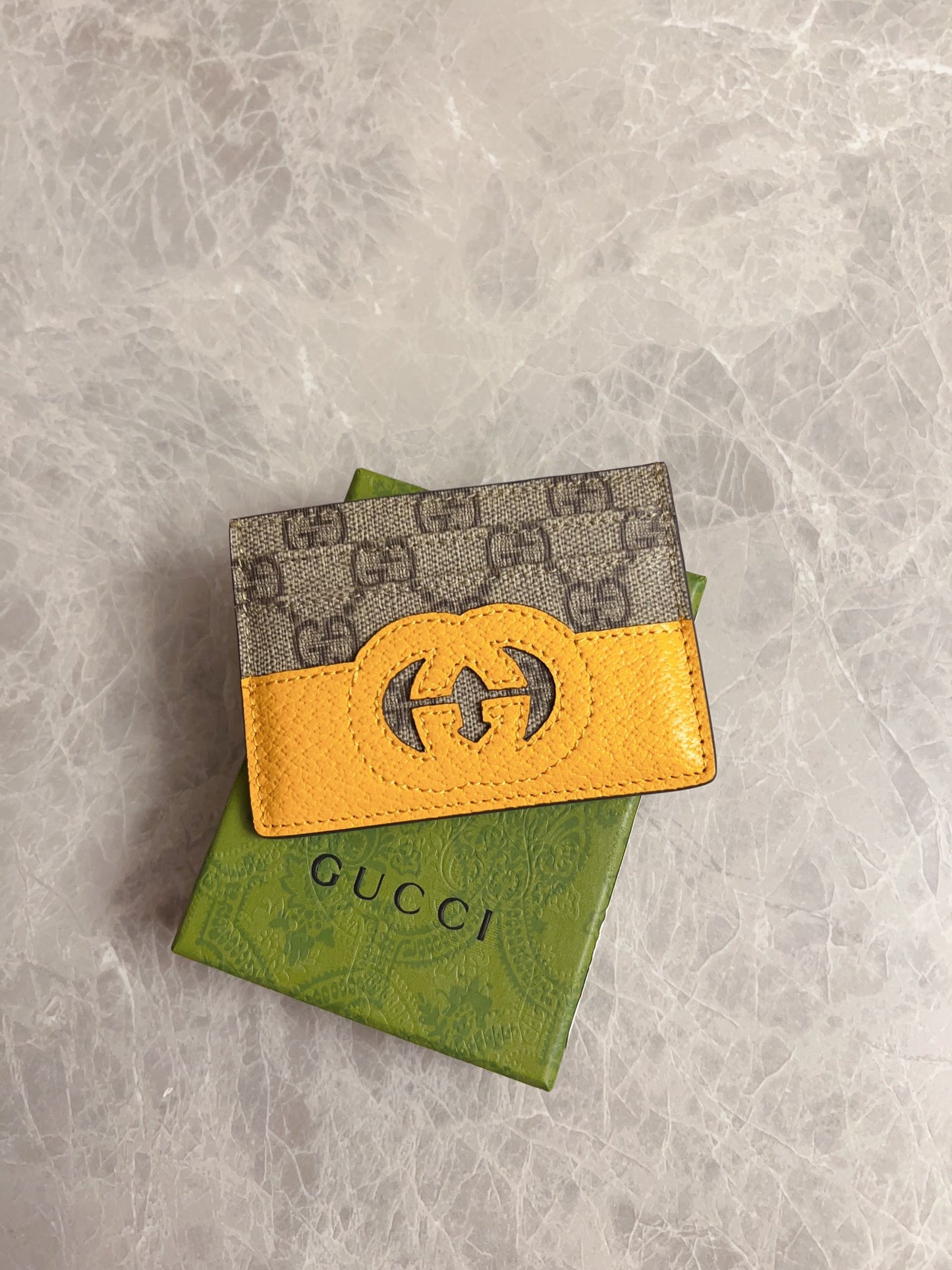 Gucci Card Case With Cut-Out Interlocking G