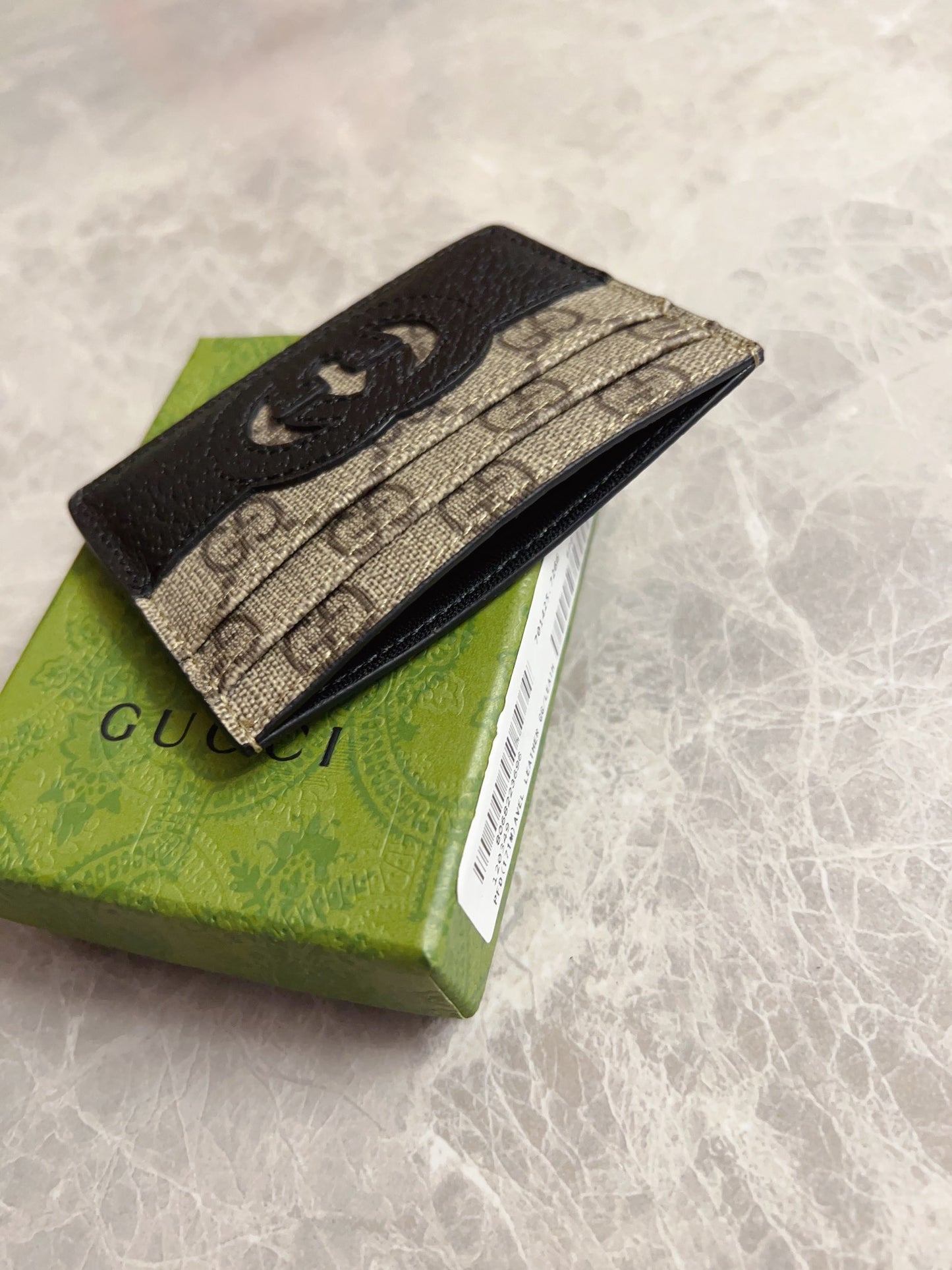 Gucci Card Case With Cut-Out Interlocking G