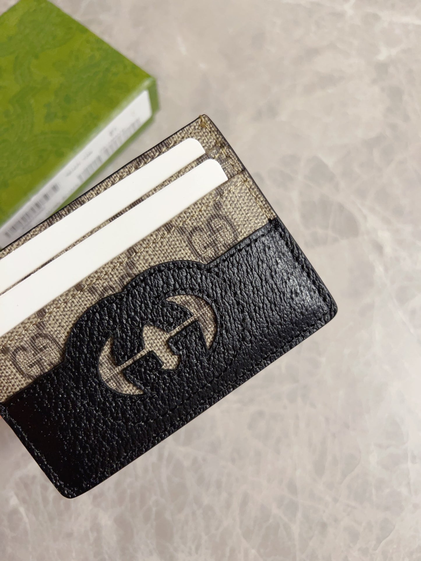 Gucci Card Case With Cut-Out Interlocking G