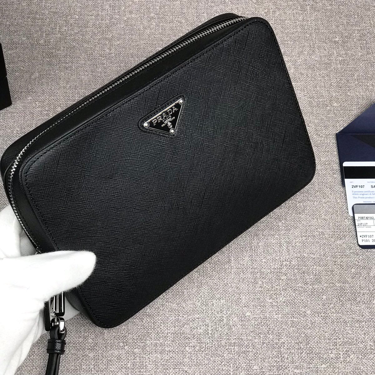 Prada Leather Clutch