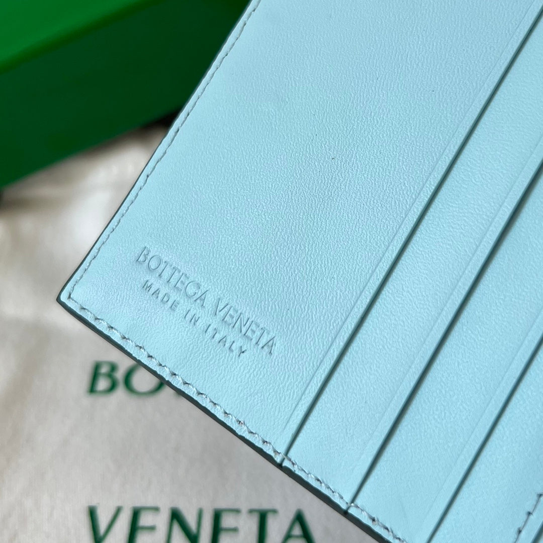 BV Intrecciato Flap Wallet