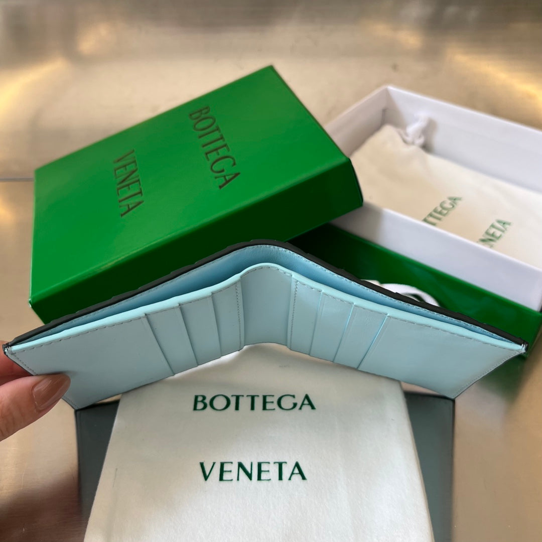 BV Intrecciato Flap Wallet