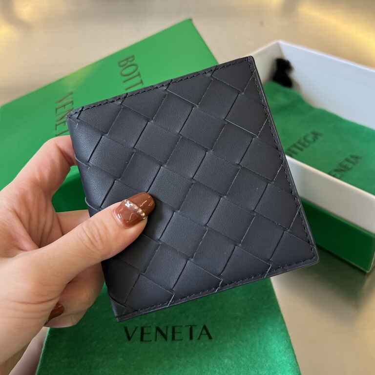 BV Intrecciato Flap Wallet