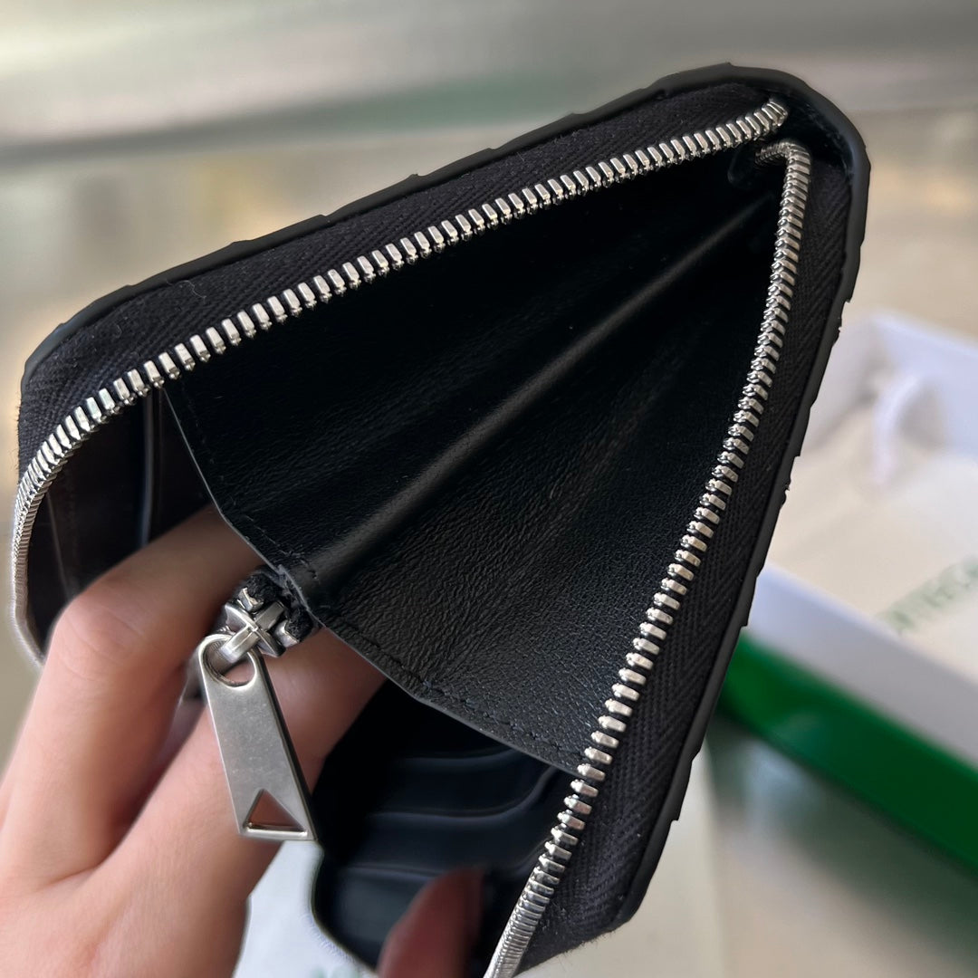 BV Intrecciato Zip Around Wallet