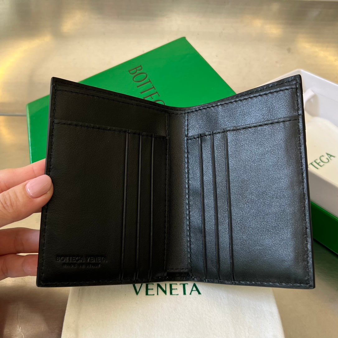 BV Intrecciato Flap Wallet