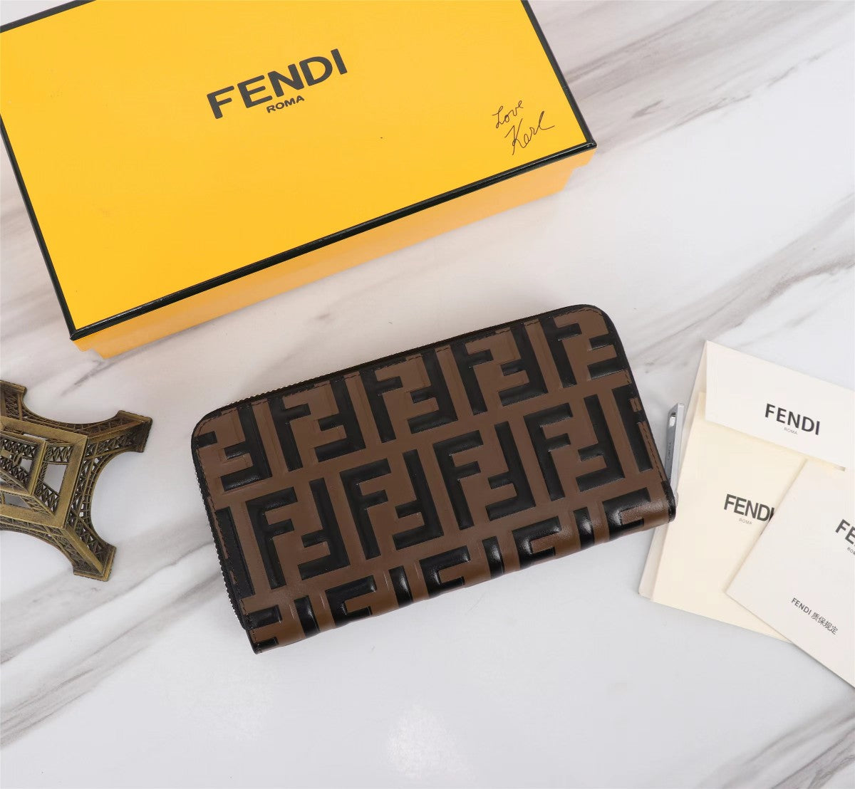 Fendi Zip Around Wallet