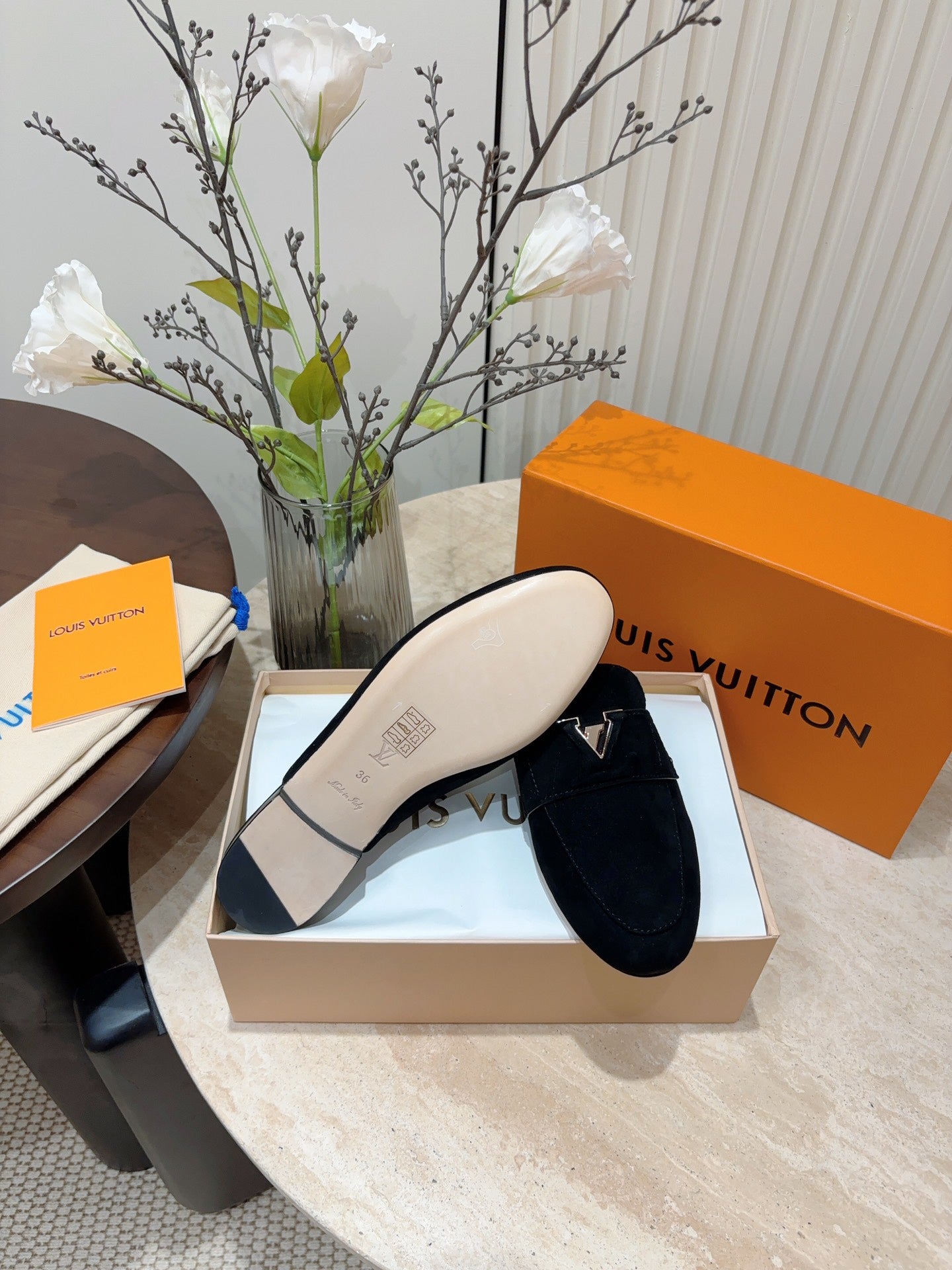 Louis Vuitton Open Back Loafers