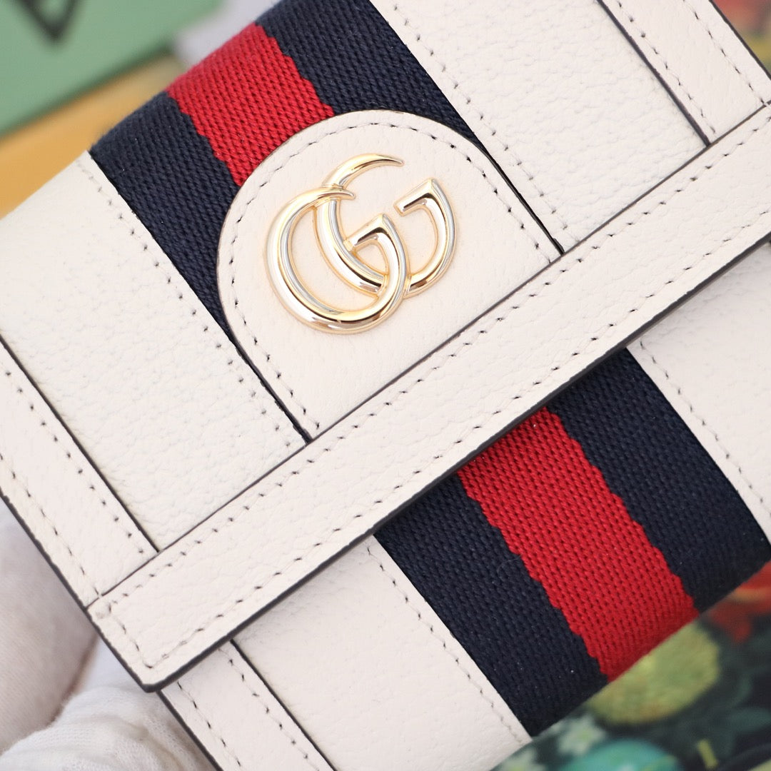 Gucci GG Supreme Tri-Fold Wallet