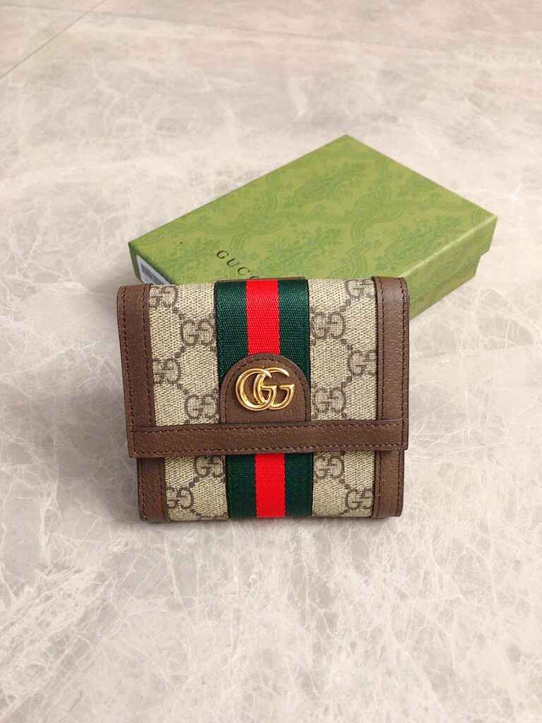 Gucci Ophidia GG French Flap Wallet