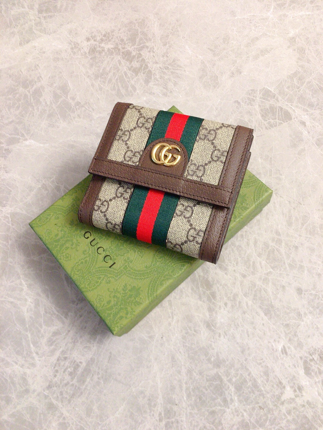 Gucci Ophidia GG French Flap Wallet