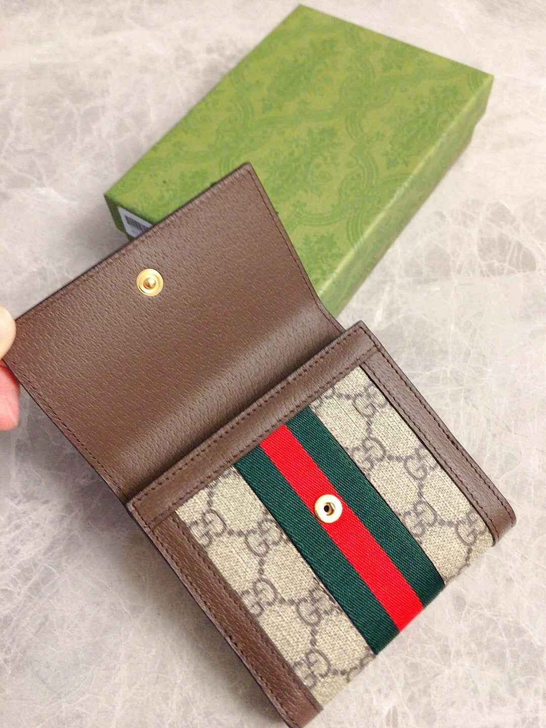 Gucci Ophidia GG French Flap Wallet