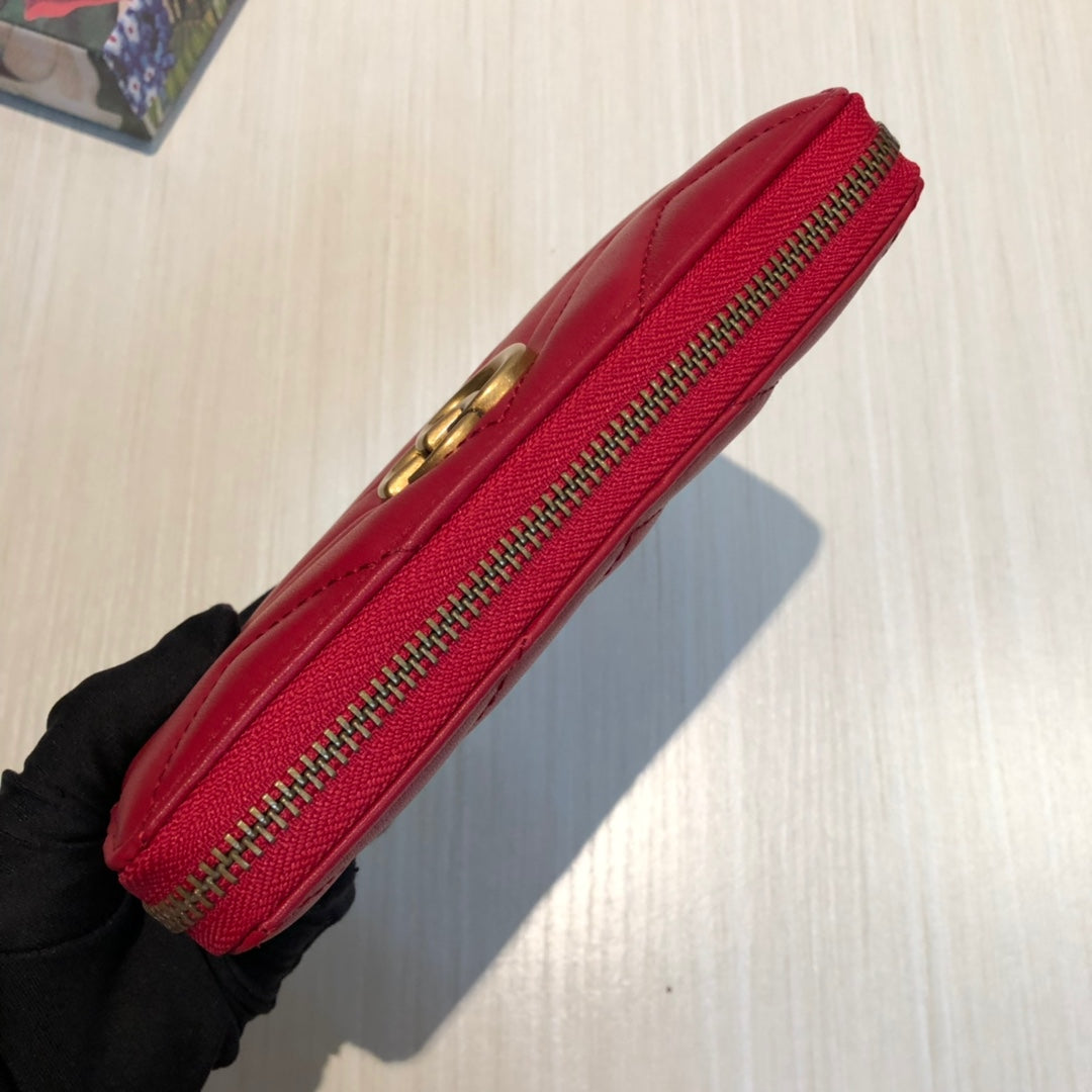 Gucci GG Marmont Zip Around Wallet