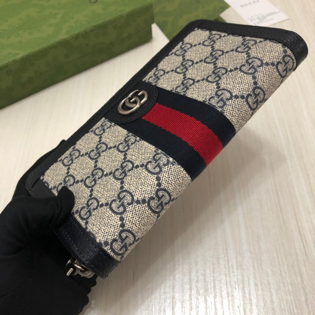 Gucci Ophidia GG Zip Around Wallet