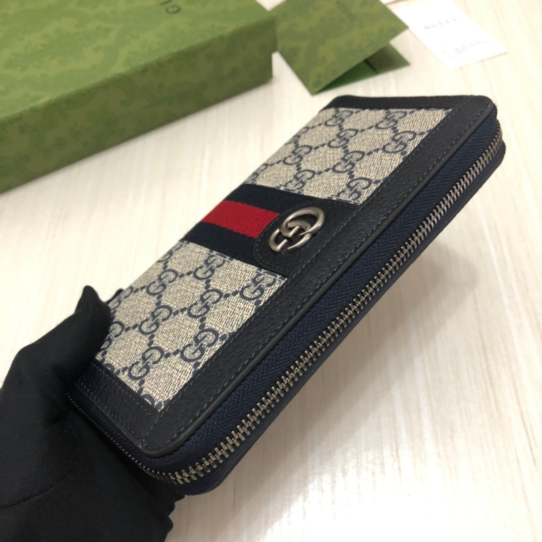 Gucci Ophidia GG Zip Around Wallet