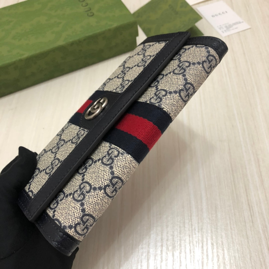 Gucci Ophidia GG Zip Around Wallet