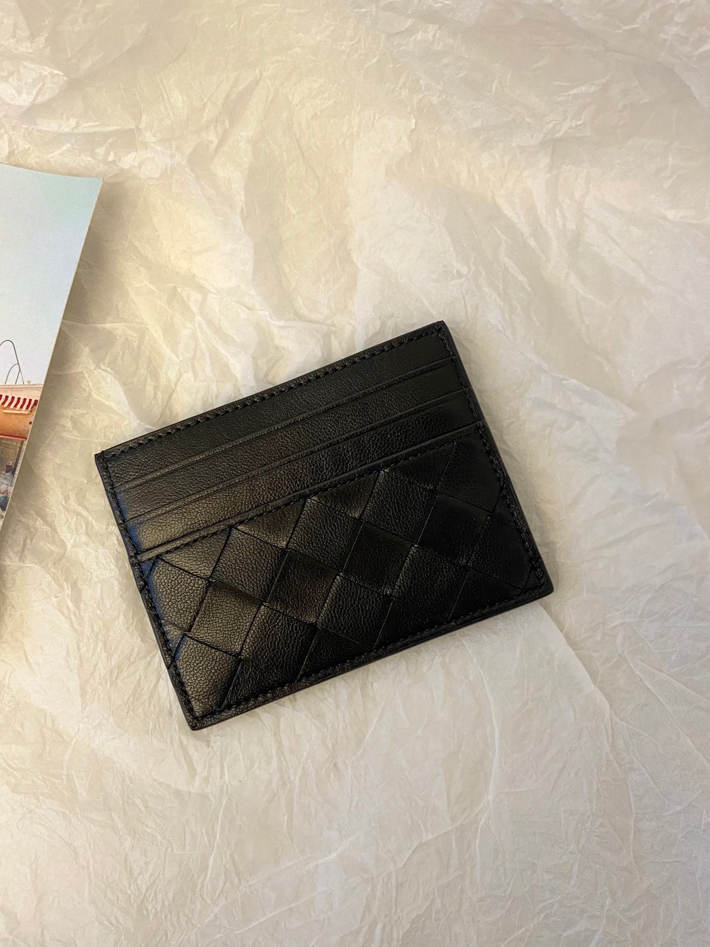 BV Intrecciato Credit Card Case