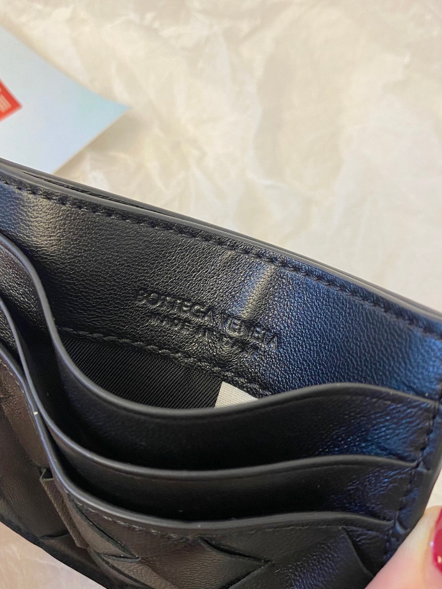 BV Intrecciato Credit Card Case