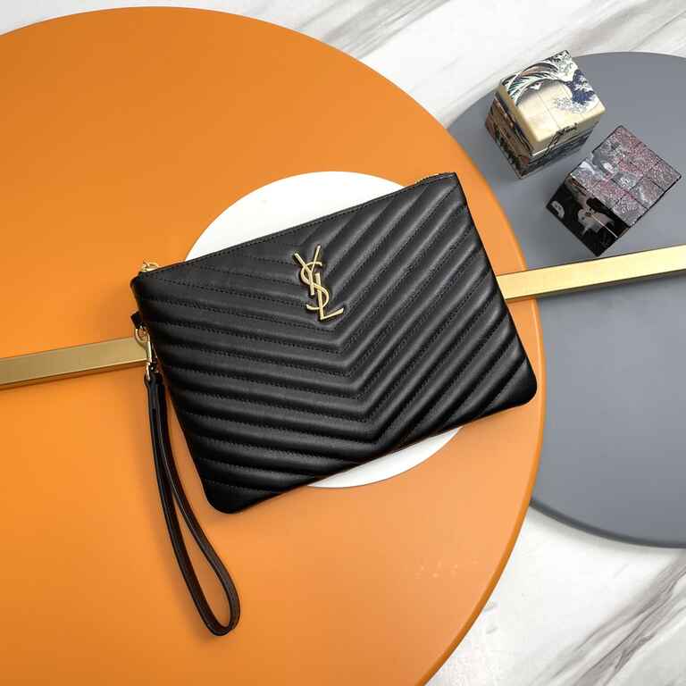 YSL Matelasse Strap Clutch Bag