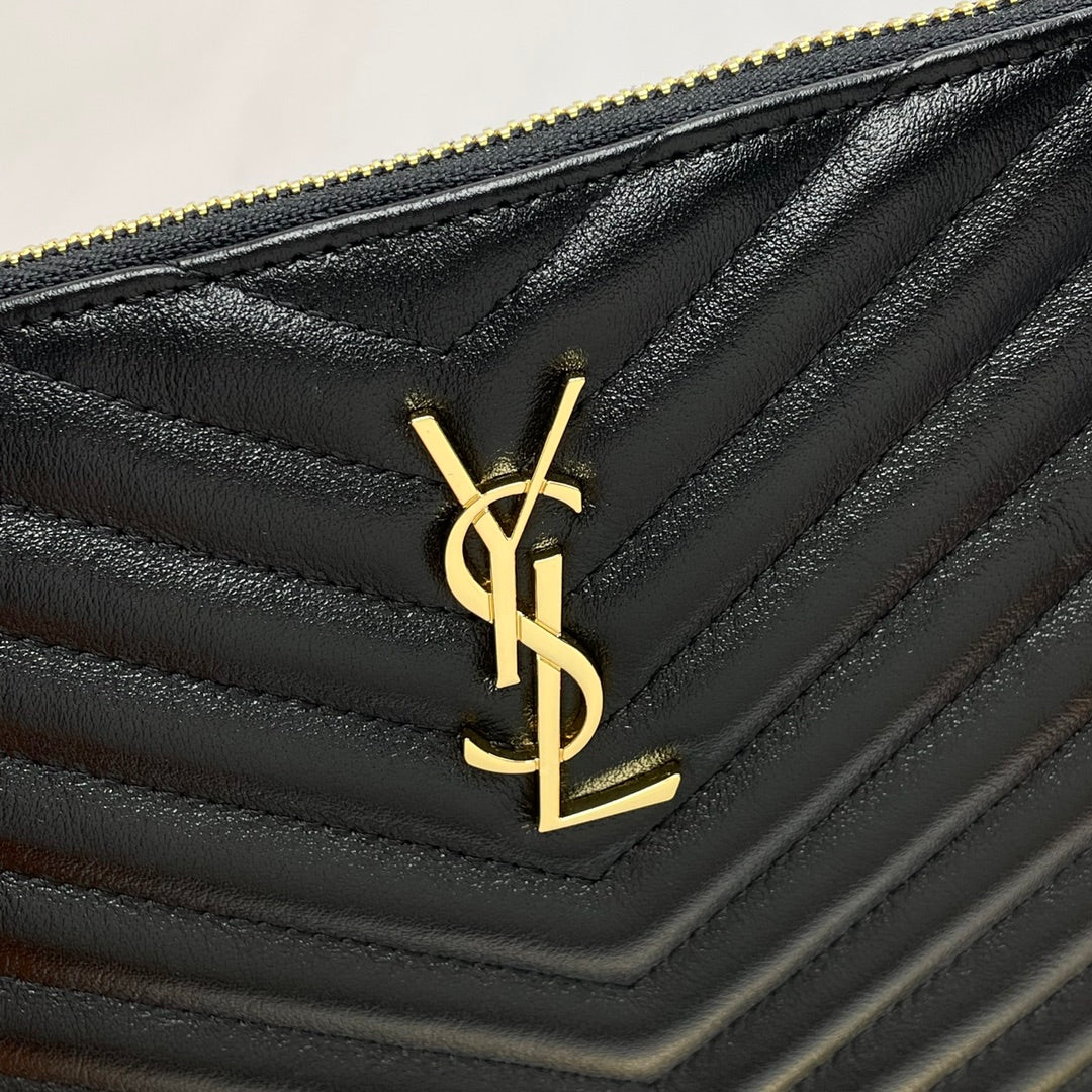 YSL Matelasse Strap Clutch Bag