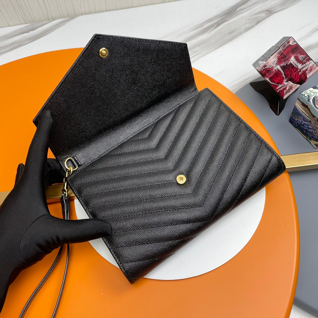 YSL Matelassé Flap Pouch