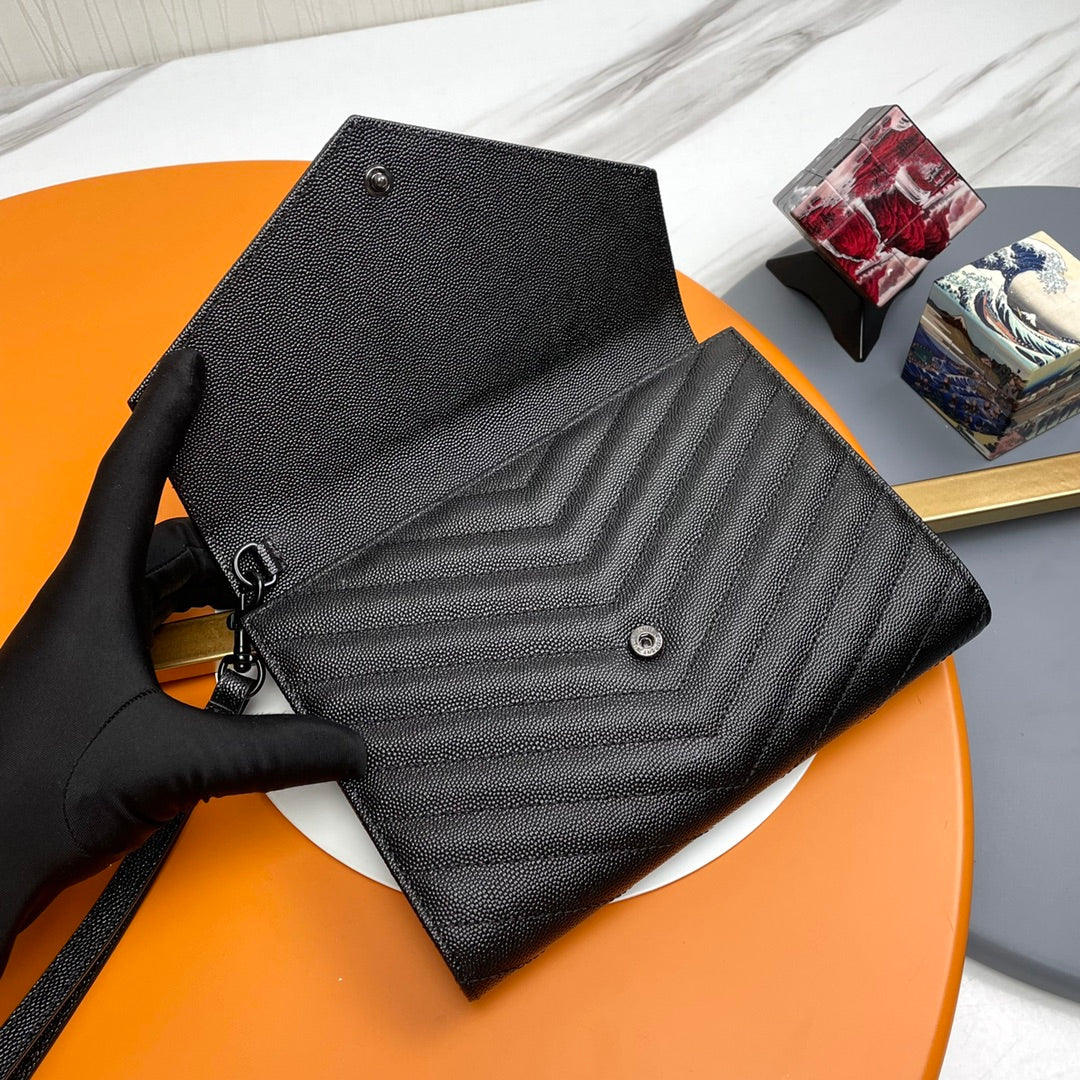 YSL Matelassé Flap Pouch