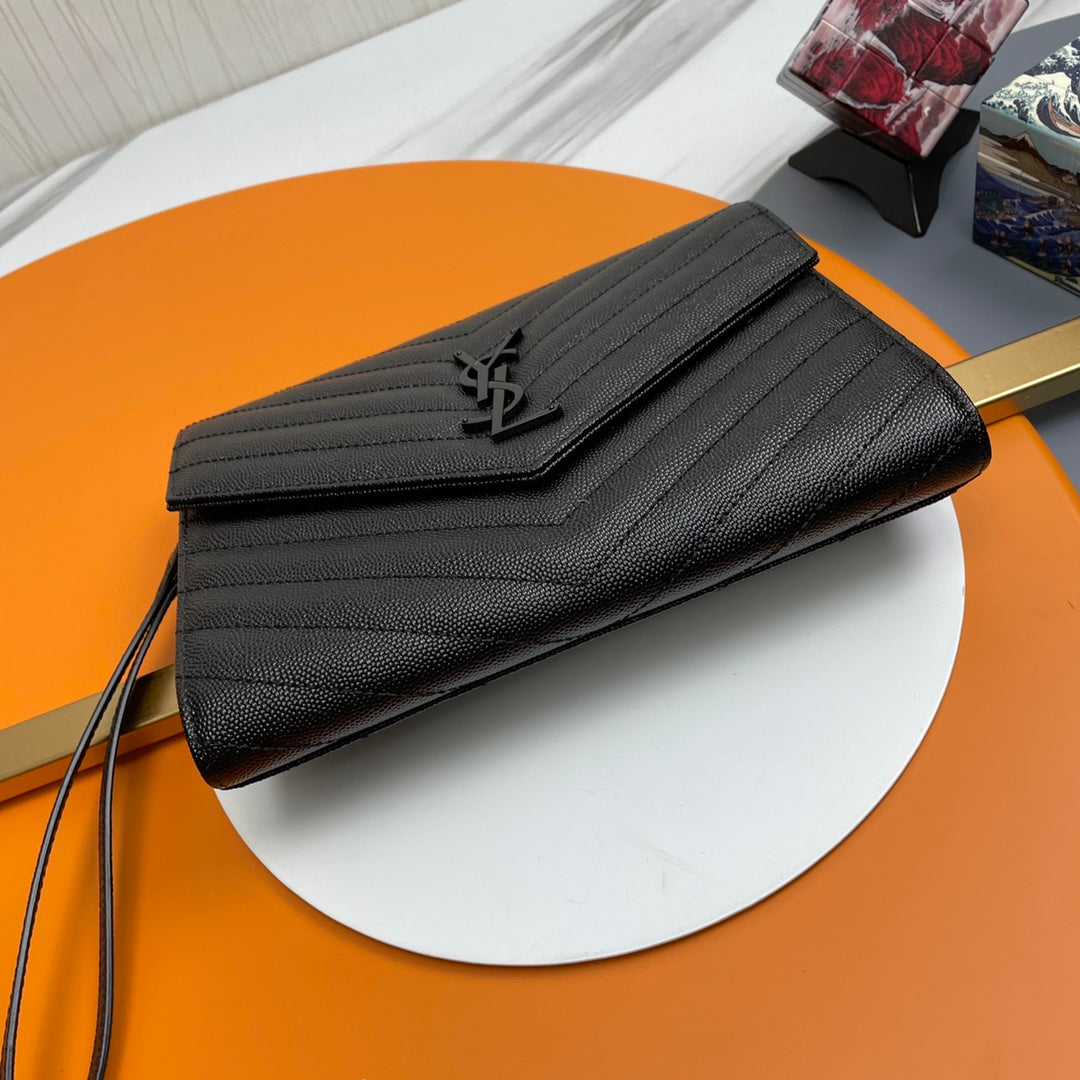 YSL Matelassé Flap Pouch