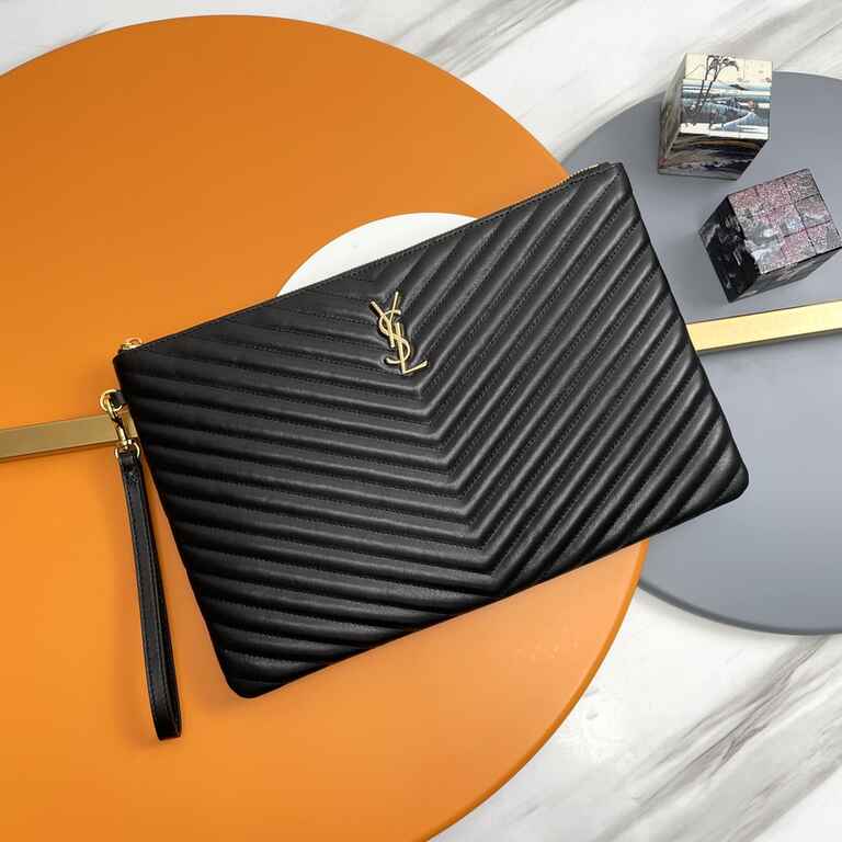 YSL Matelasse Strap Clutch Bag