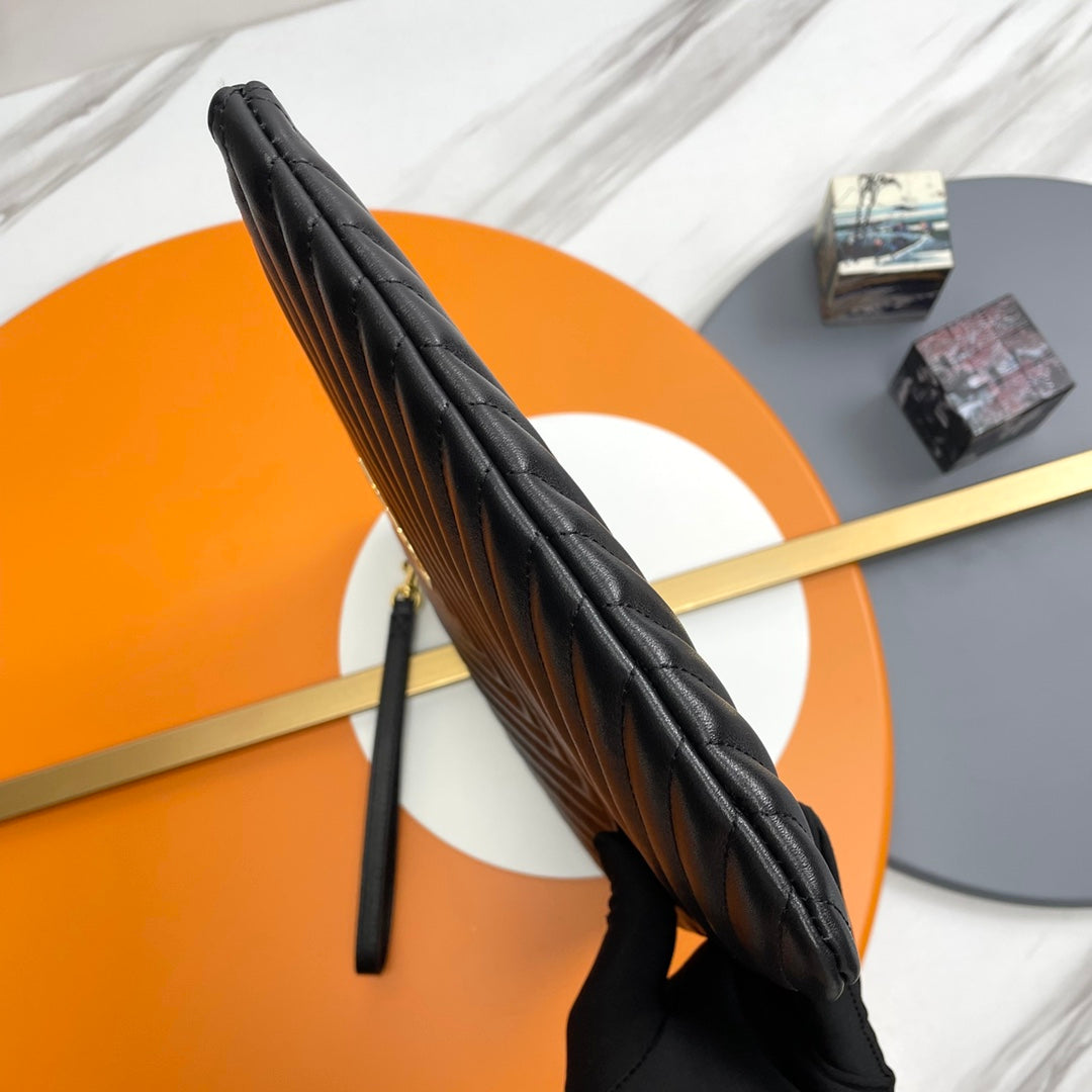 YSL Matelasse Strap Clutch Bag