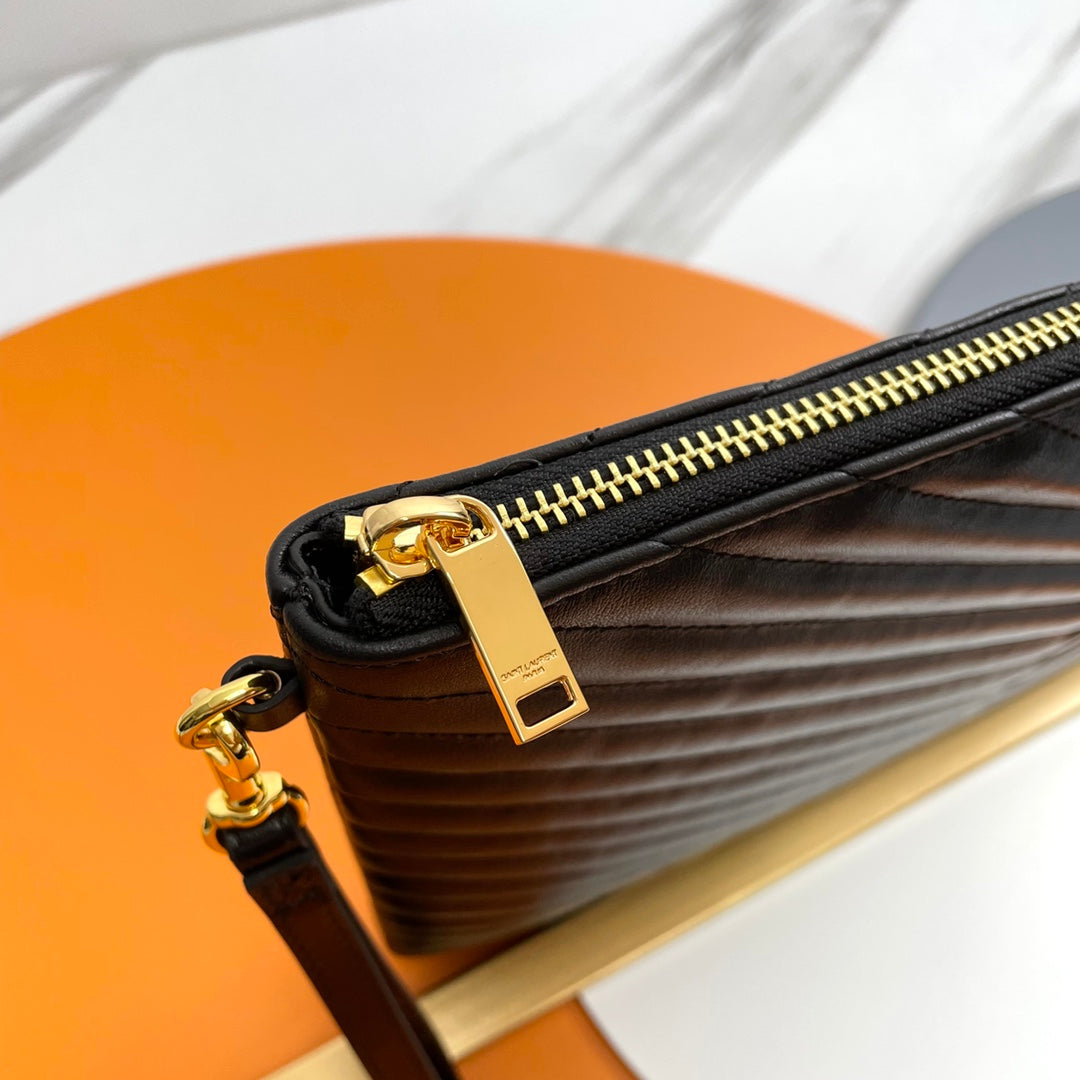 YSL Matelasse Strap Clutch Bag