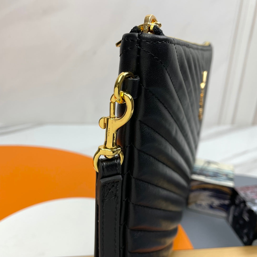 YSL Matelasse Strap Clutch Bag