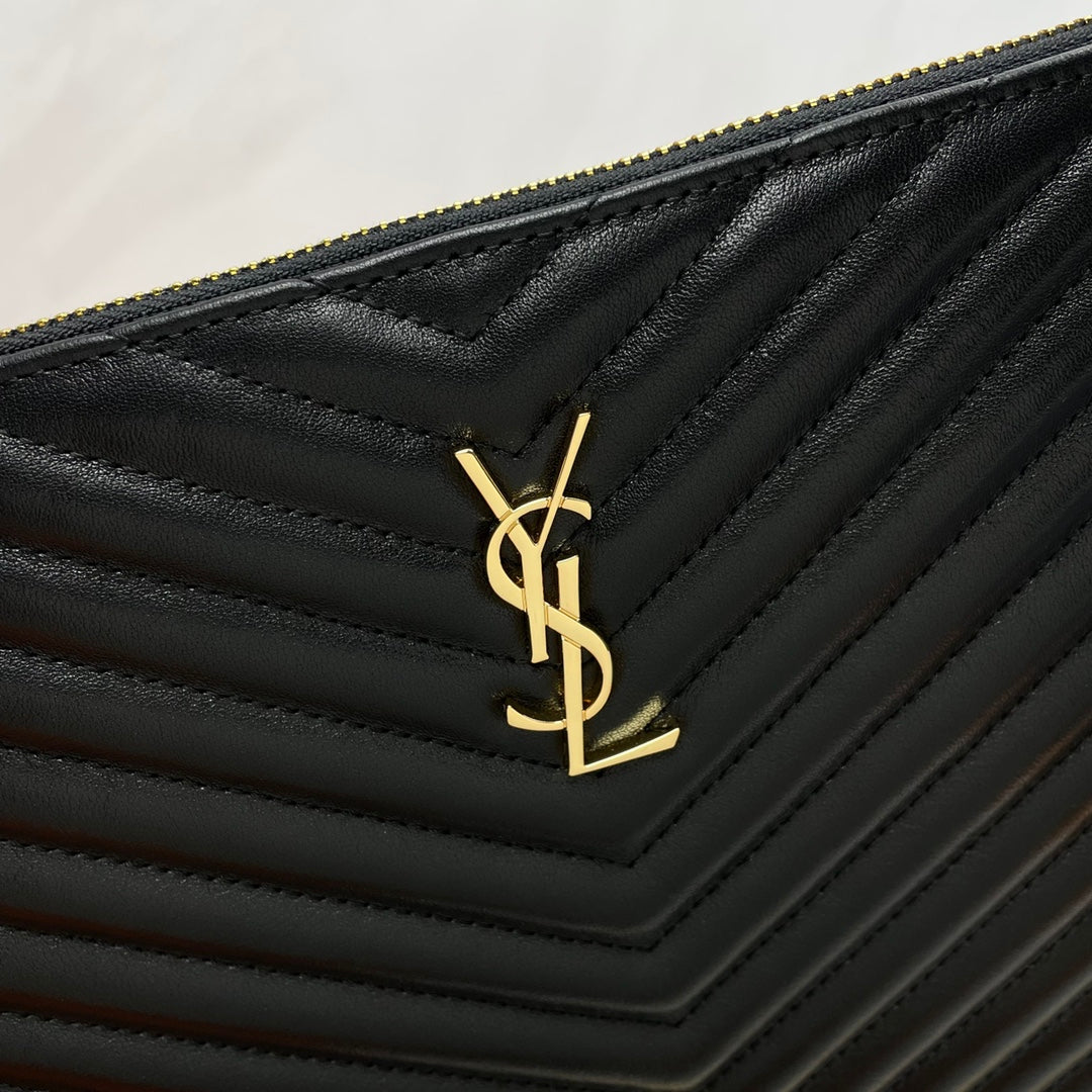 YSL Matelasse Strap Clutch Bag