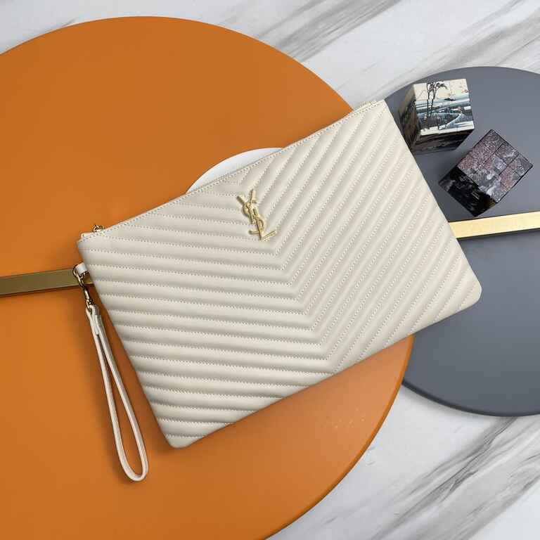 YSL Matelasse Strap Clutch Bag
