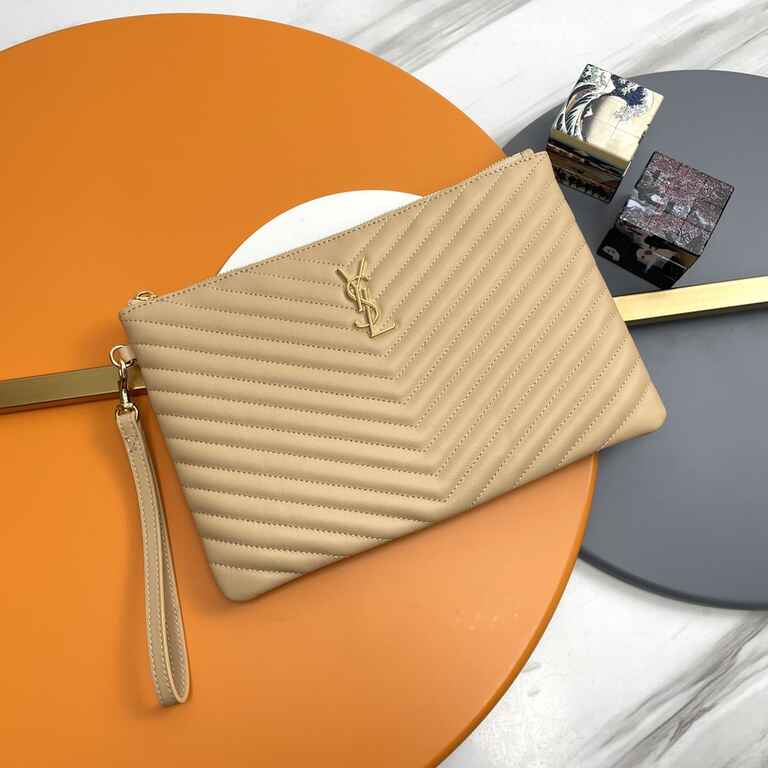 YSL Matelasse Strap Clutch Bag