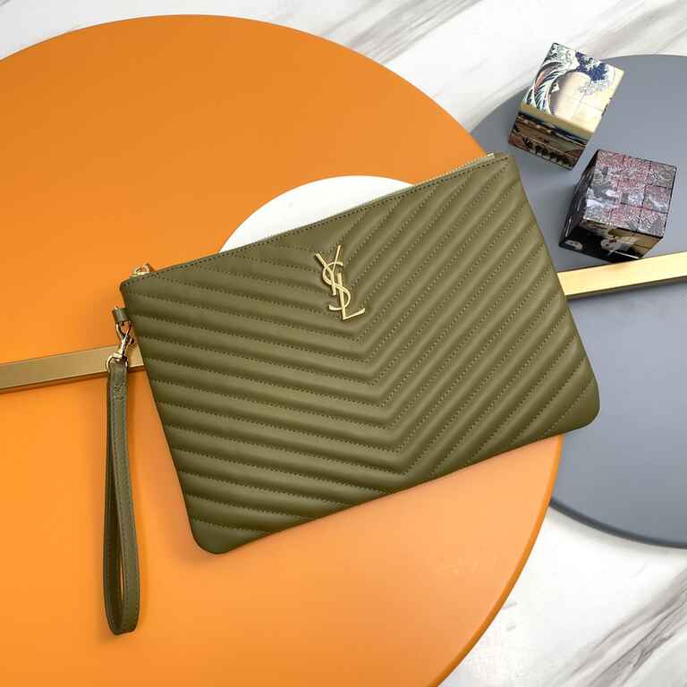 YSL Matelasse Strap Clutch Bag