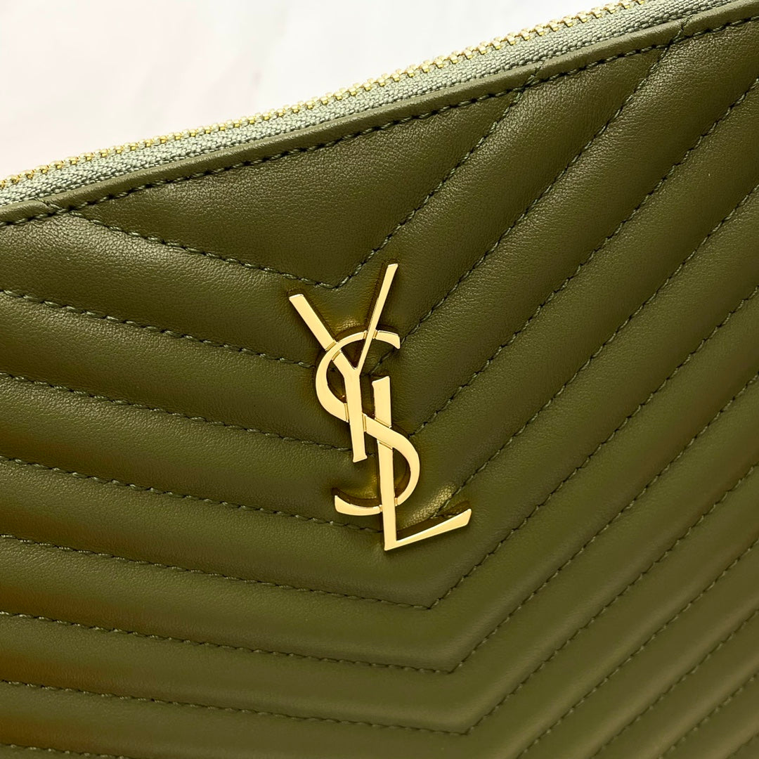 YSL Matelasse Strap Clutch Bag