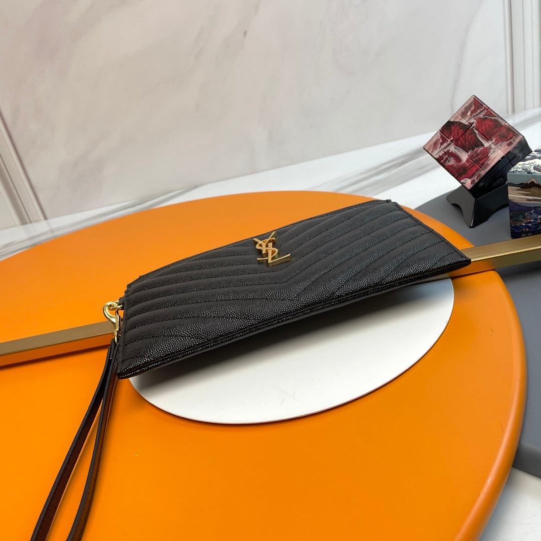 YSL Matelasse Strap Clutch Bag